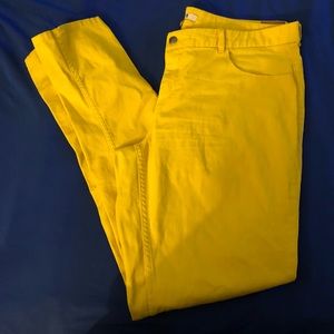 FOREVER21 Yellow jeans